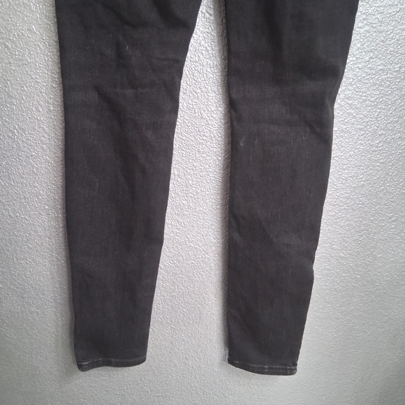 Athleta Ultra Skinny Sculptex Zip Ankle Carbon Wash Black Jeans    Size 10T - Picture 7 of 11